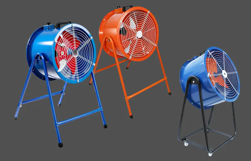 Post-Mounted Axial Flow Fan for Industrial Cooling